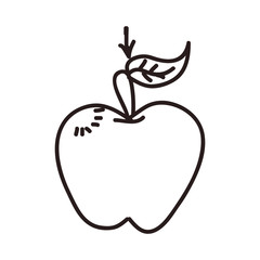 apple cartoon draw vector icon illustration graphic design
