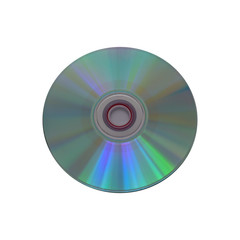 Blank CD glare on the white background