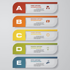 Design clean number banners template/graphic or website layout. Vector.
