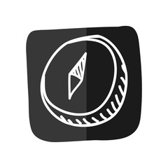 compass draw doodle vector icon illustration graphic design