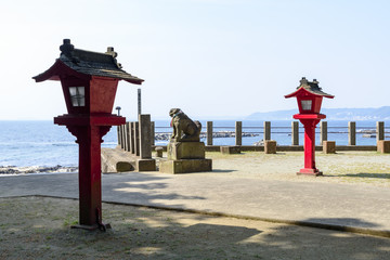 熊野神社　横須賀　荒崎　海