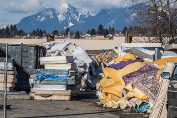 Mattress recycling facility operating at zero waste.