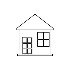 house building home vector icon illustration graphic design