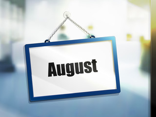 August text sign