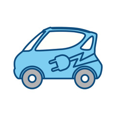electric vehicule car vector icon illustration graphic design