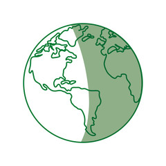 earth planet sphere vector icon illustration graphic design