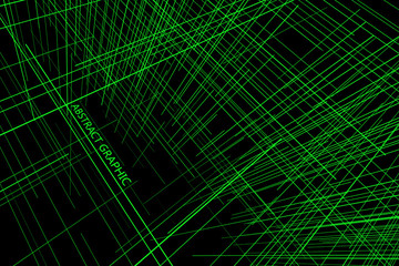 Perspective of the lines composed of abstract graphic design.