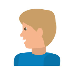 adult male avatar vector icon illustration colored