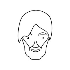 adult male avatar vector icon illustration colored