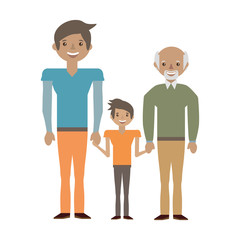 family elder son vector icon illustration graphic design