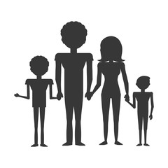 couples family children vector icon illustration graphic design
