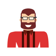 adult male beard vector icon illustration design graphic