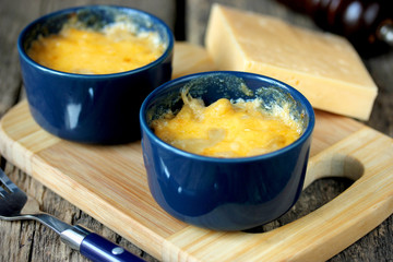 Julien with cheese crust