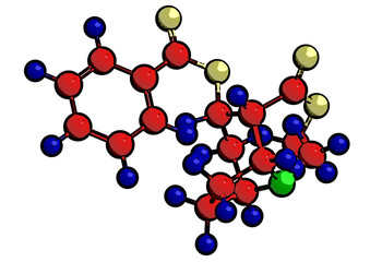 Molecular structure of cocaine