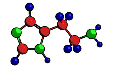 Molecular structure of histamine