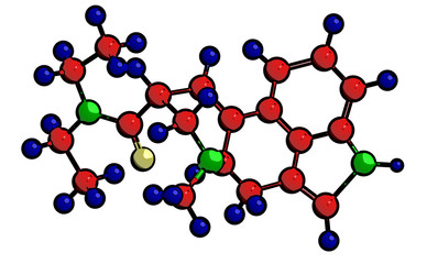 Molecular structure of LSD
