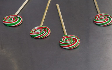 Tasty colorful lollipops