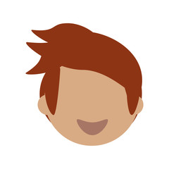 adult male head vector icon illustration design