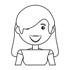 woman adult young vector icon illustration design