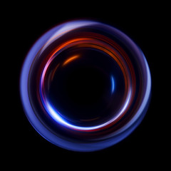 ring of light. rotation and circulation. colorful abstract background.