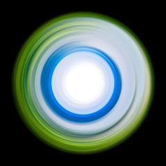 ring of light. rotation and circulation. colorful abstract background.