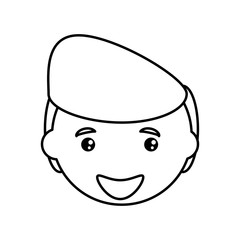 adult male head vector icon illustration design