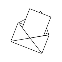 envelope message web online communication vector illustration