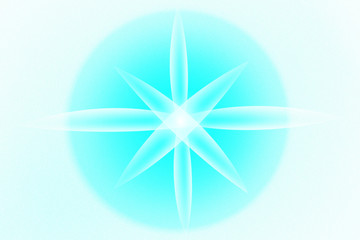 abstract background with sea star. flower light