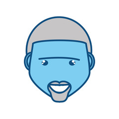 adult male head vector icon illustration design