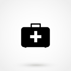 First aid Icon in trendy flat style isolated on grey background. Medical symbol