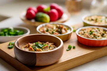 tart with chicken