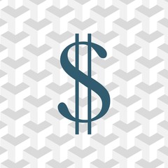 money icon stock vector illustration flat design