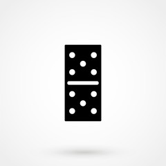 Domino icon isolated on background. Modern flat pictogram, business, marketing, internet concept.