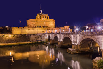 Castle de Sant Angelo in Rome Italy