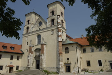 Fototapeta premium Krakow, Tyniec - kosciol pw sw Piotra i Pawla.