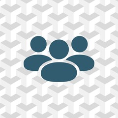 People icon  stock vector illustration flat design