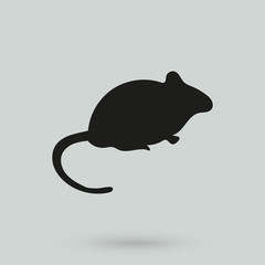 silhouette of the mouse