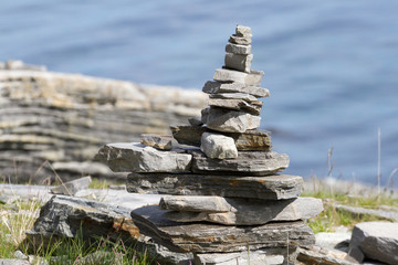 Steinhaufen von Menschenhand