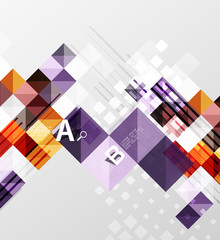 Modern geometrical abstract background, squares