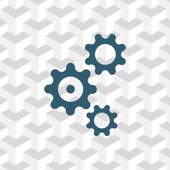 gear icon stock vector illustration flat design