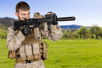 Fototapeta premium American Soldier