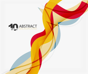 Vector wave lines abstract background