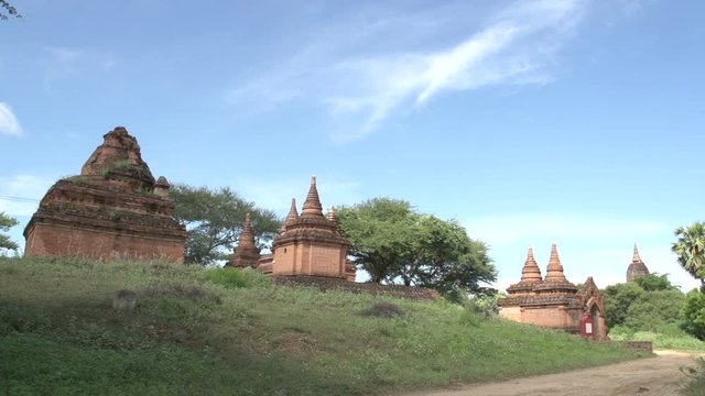 Pagodas and temple in Bagan