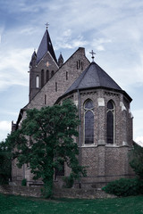 Fototapeta na wymiar Churches at the Roman Way, Germany, Eifel, Wollersheim