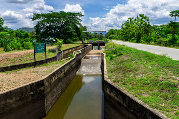 Lack of water in irrigation canal