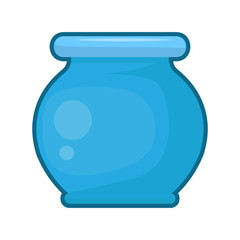 pot isolated illustration on white background