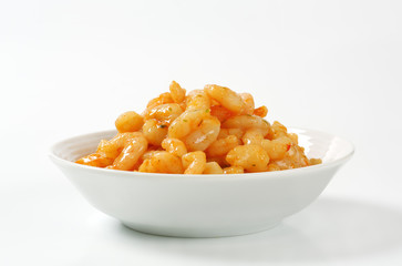 Shrimps with spicy sauce