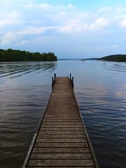 Obraz premium Bootssteg am See