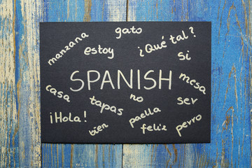 concept of learning spanish language
