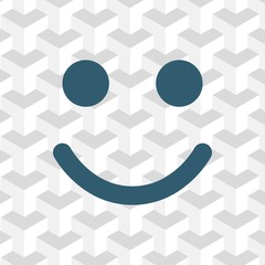Smile icon stock vector illustration flat design